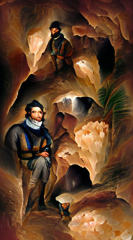 Portret ojca w jaskini